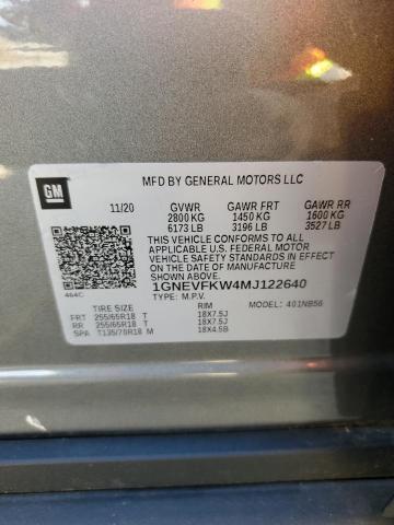 2021 CHEVROLET TRAVERSE LS 1GNEVFKW4MJ122640