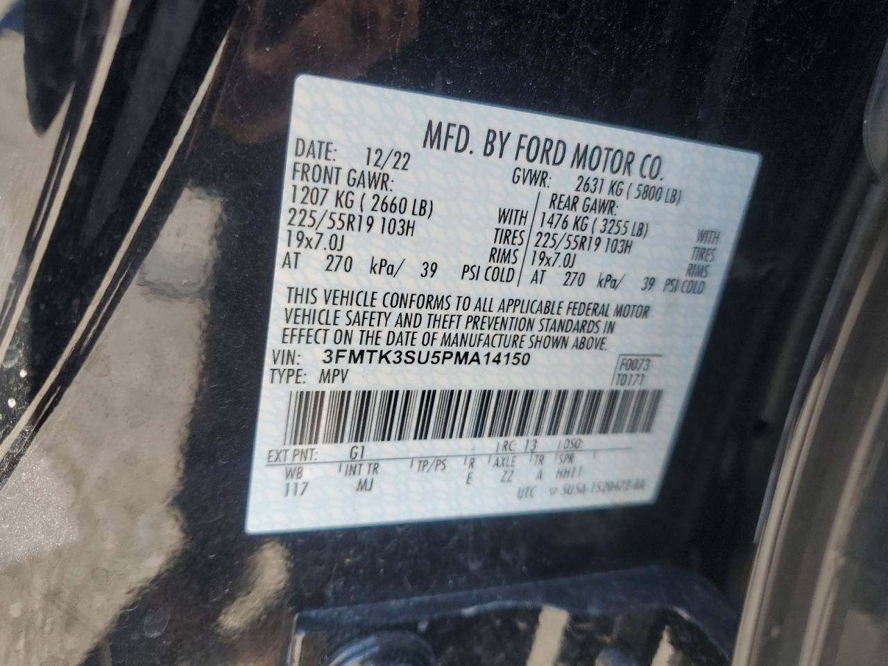 Lot #3315929085 2023 FORD MUSTANG MA