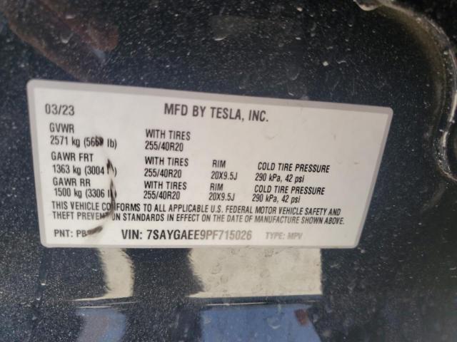 2023 TESLA MODEL Y - 7SAYGAEE9PF715026