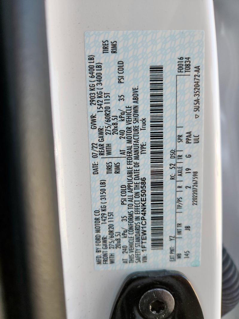 2022 FORD F150 SUPER #3290423789