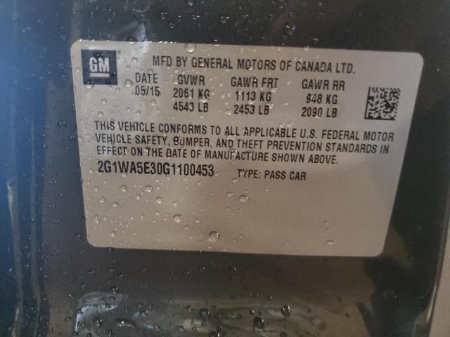 2016 CHEVROLET IMPALA LIM - 2G1WA5E30G1100453