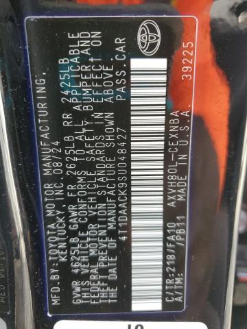 2025 TOYOTA CAMRY XSE 4T1DAACK9SU048427