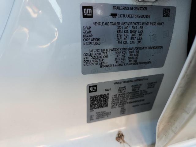 2022 GMC SIERRA K1500 AT4 1GTUUEET5NZ600859