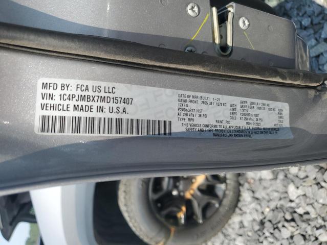 2021 JEEP CHEROKEE T 1C4PJMBX7MD157407