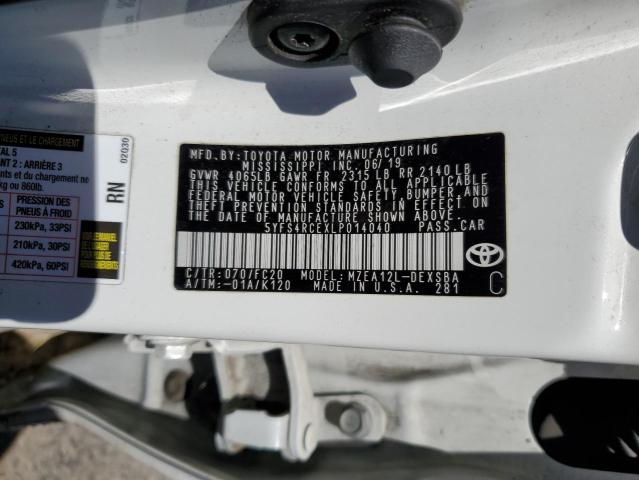 2020 TOYOTA COROLLA SE - 5YFS4RCEXLP014040