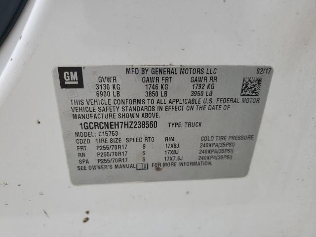 2017 CHEVROLET SILVERADO C1500 1GCRCNEH7HZ238560