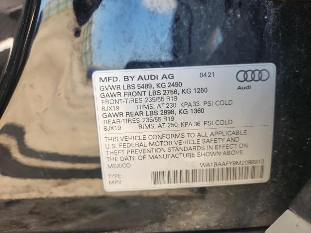 2021 AUDI Q5 PREMIUM - WA1BAAFY9M2098913