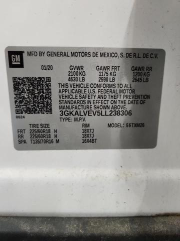 2020 GMC TERRAIN SL 3GKALVEV5LL238306