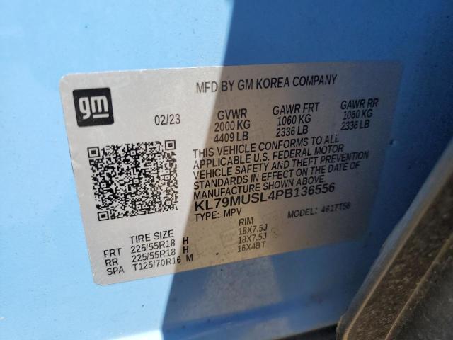 2023 CHEVROLET TRAILBLAZE KL79MUSL4PB136556