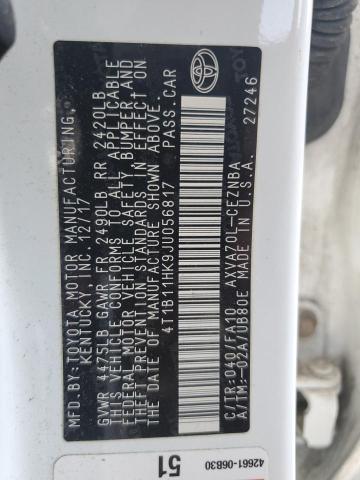 2018 TOYOTA CAMRY L 4T1B11HK9JU056817