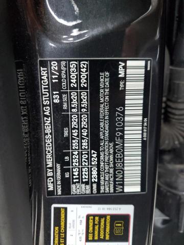 2021 MERCEDES-BENZ GLC COUPE W1N0J8EB0MF910376