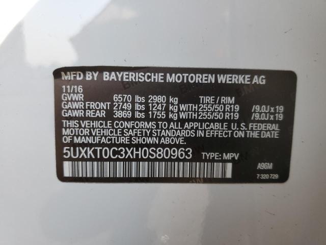 2017 BMW X5 XDR40E 5UXKT0C3XH0S80963