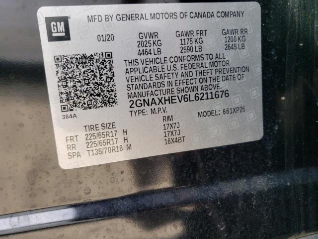 2020 CHEVROLET EQUINOX LS 2GNAXHEV6L6211676