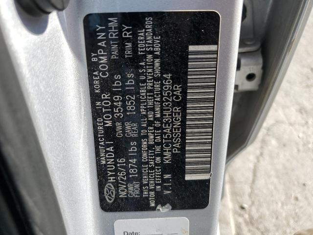 2017 HYUNDAI ACCENT SE KMHCT5AE3HU325964