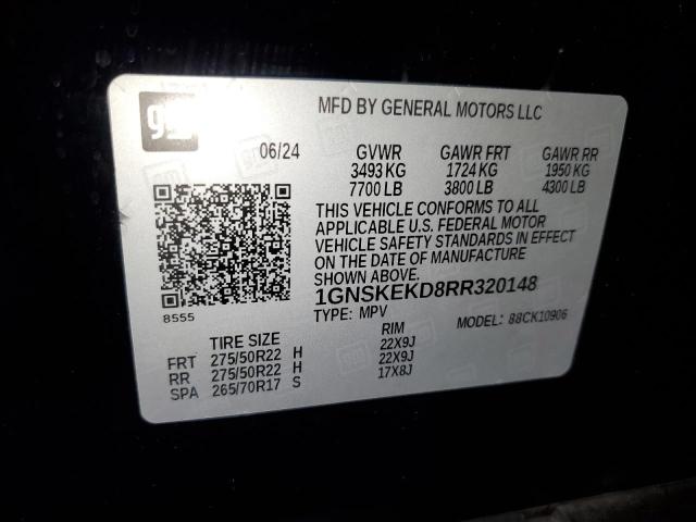 2024 CHEVROLET SUBURBAN K 1GNSKEKD8RR320148