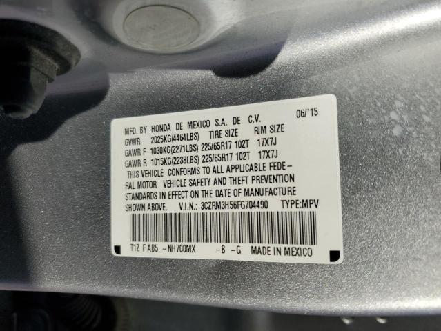 2015 HONDA CR-V EX 3CZRM3H56FG704490