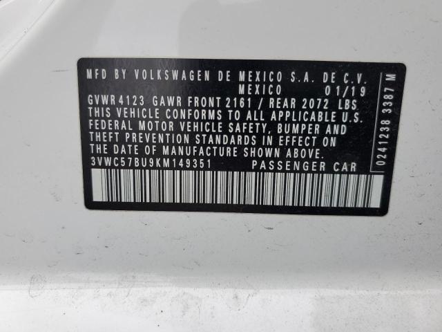 2019 VOLKSWAGEN JETTA S - 3VWC57BU9KM149351