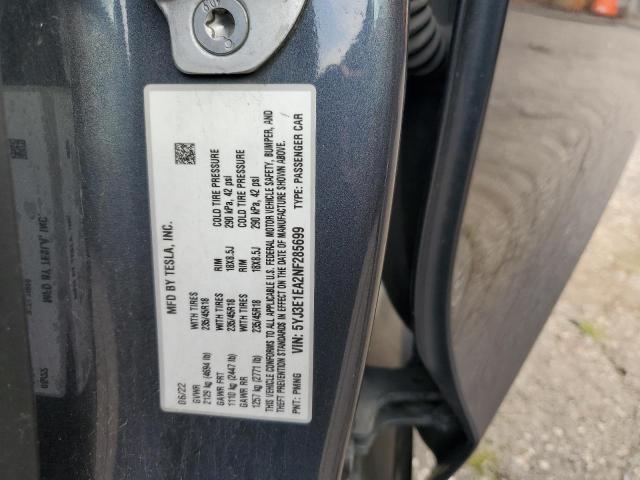 2022 TESLA MODEL 3 5YJ3E1EA2NF285699