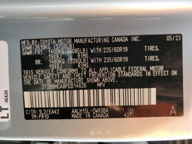 2023 LEXUS RX 350H BA 2T2BBMCA8PC014626