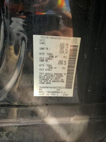 2012 NISSAN ARMADA SV - 5N1BA0NF4CN607623