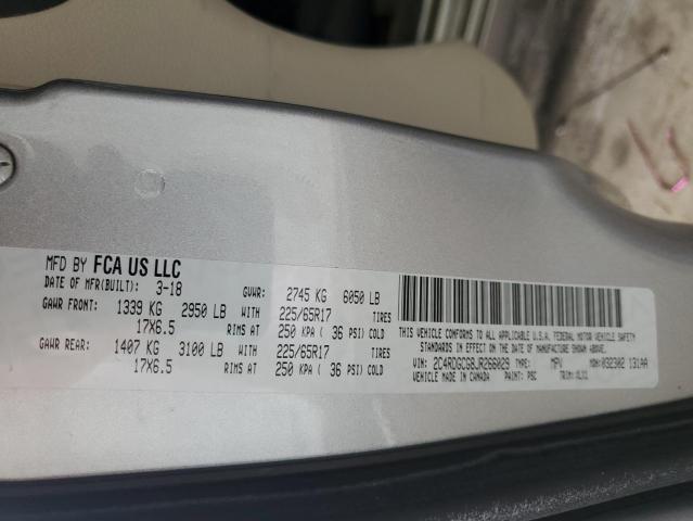 2018 DODGE GRAND CARAVAN SXT 2C4RDGCG8JR266029