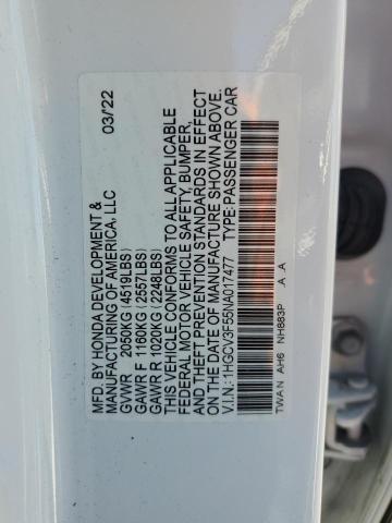 2022 HONDA ACCORD HYBRID EXL 1HGCV3F55NA017477
