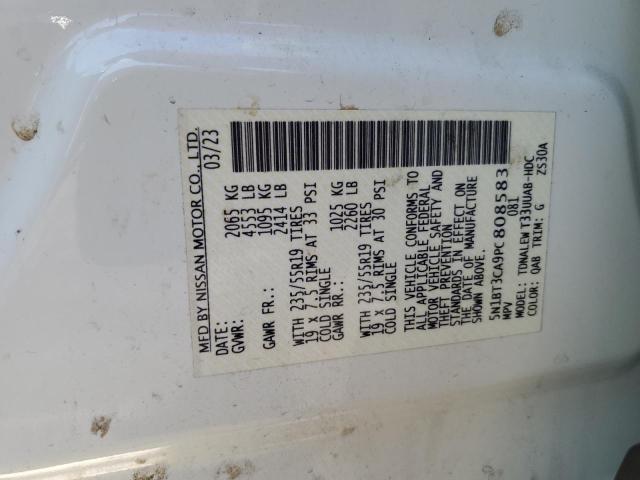 2023 NISSAN ROGUE SL 5N1BT3CA9PC808583
