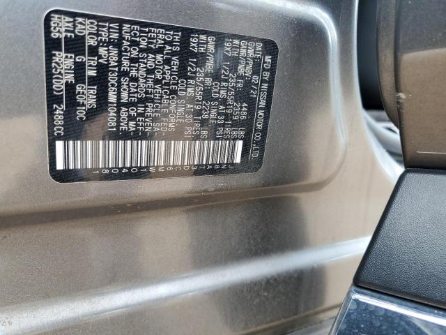 2021 NISSAN ROGUE PLAT JN8AT3DC6MW104081