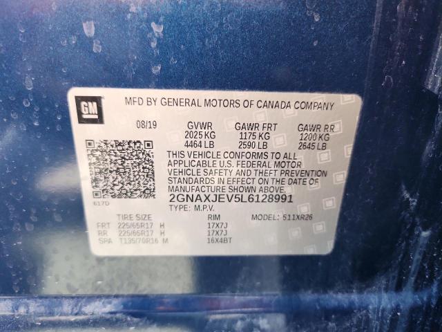 2020 CHEVROLET EQUINOX LT 2GNAXJEV5L6128991