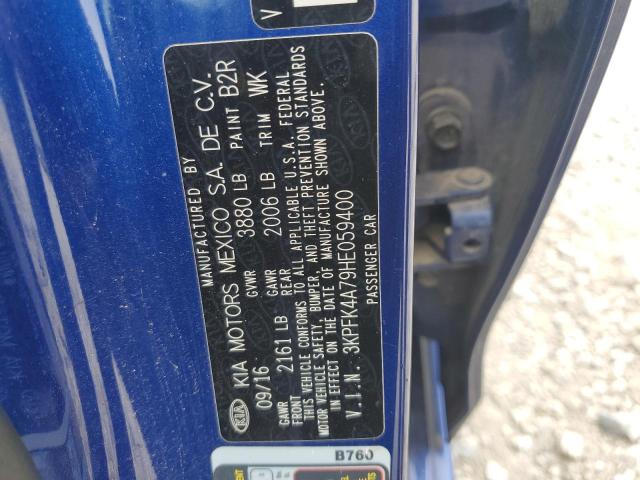 2017 KIA FORTE LX 3KPFK4A79HE059400