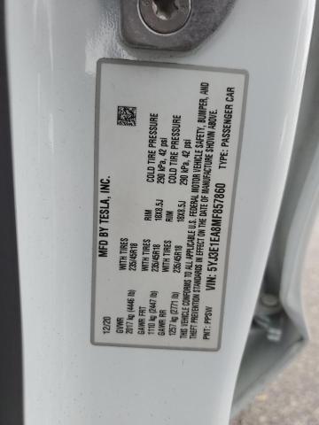 2021 TESLA MODEL 3 5YJ3E1EA8MF857860