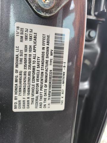 2019 HONDA CR-V EXL 7FARW1H83KE002324