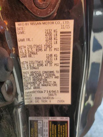 2016 NISSAN FRONTIER S - 1N6BD0CT0GN716961