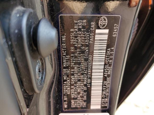 2017 TOYOTA CAMRY LE - 4T1BF1FK8HU692563