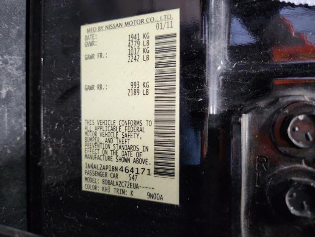 2011 NISSAN ALTIMA BAS - 1N4AL2AP1BN464171