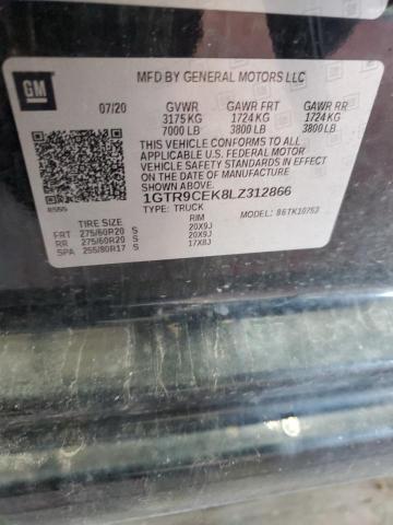 2020 GMC SIERRA K15 1GTR9CEK8LZ312866