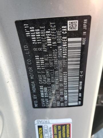 2018 HONDA CLARITY JHMZC5F15JC000523