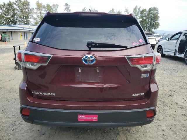 2016 TOYOTA HIGHLANDER HYBRID LIMITED 5TDDCRFH2GS014774