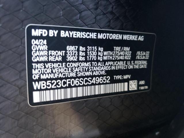 2025 BMW IX XDRIVE50 WB523CF06SCS49652