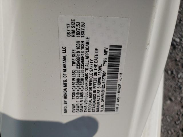 2018 HONDA ODYSSEY TO 5FNRL6H82JB027084