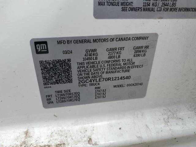 2024 CHEVROLET SILVERADO - 2GC4YLE70R1214540