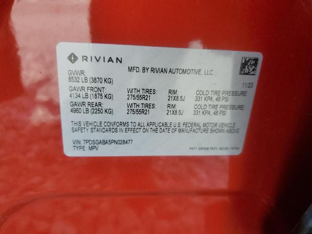 2023 RIVIAN R1S ADVENT - 7PDSGABA5PN028477