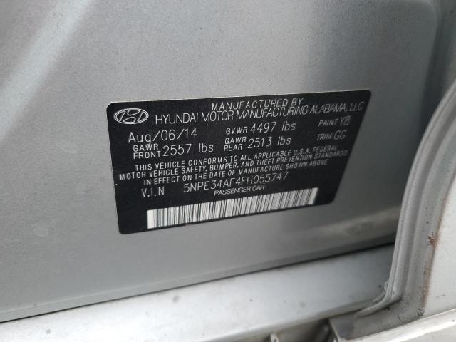 2015 HYUNDAI SONATA SPO 5NPE34AF4FH055747