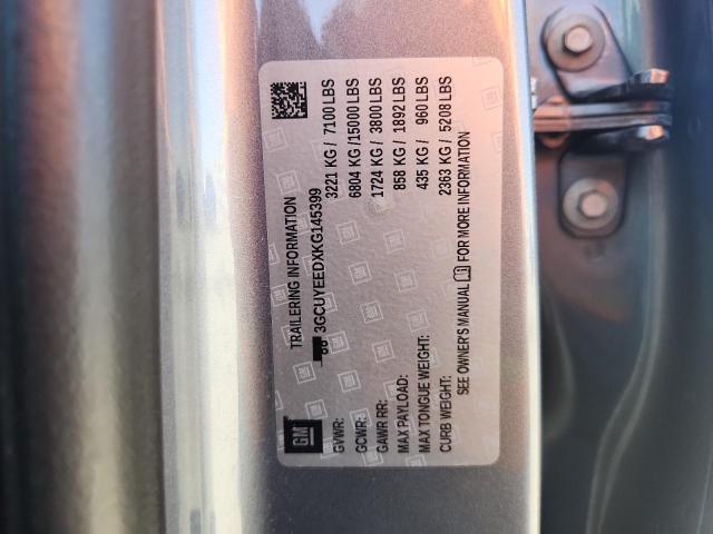 2019 CHEVROLET SILVERADO 3GCUYEEDXKG145399