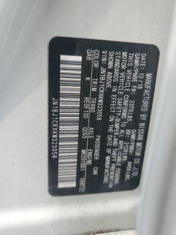 2019 NISSAN ROGUE SPOR JN1BJ1CRXKW323058