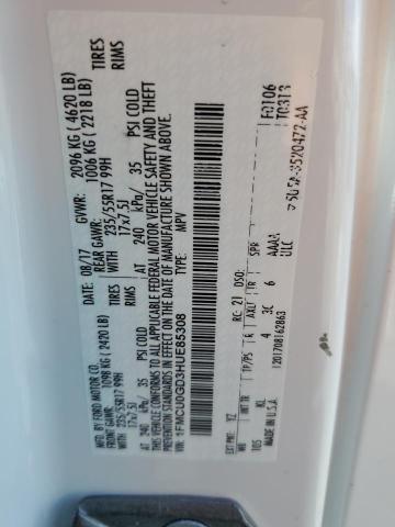 2017 FORD ESCAPE SE - 1FMCU0GD3HUE85308