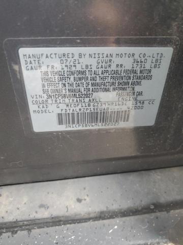 2021 NISSAN KICKS S 3N1CP5BV6ML522027