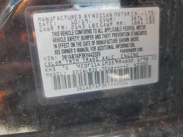 2019 NISSAN SENTRA S - 3N1AB7AP3KY442026