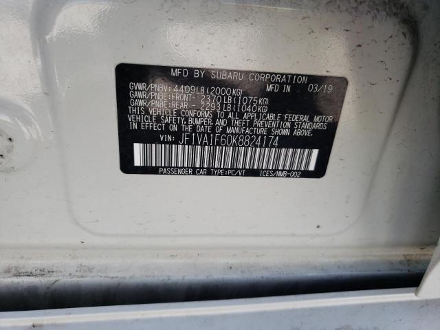 2019 SUBARU WRX PREMIUM JF1VA1F60K8824174