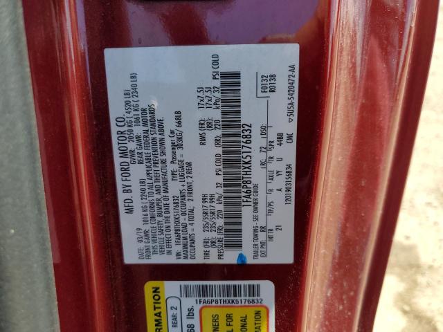 2019 FORD MUSTANG 1FA6P8THXK5176832